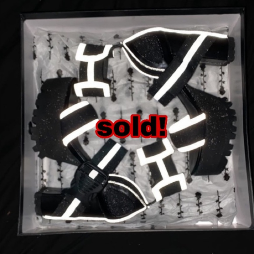 SOLD!    STUNT HABIT REFLECTIVE HEELS - DOLLS KILL